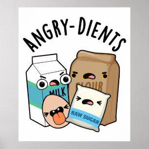 Poster Engraçado Engraçado Baking Pun