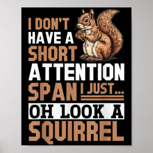 Poster Engraçado Esquilo, não tenho uma pequena presença