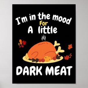 Poster Engraçado Estou Com Humor Para A Carne Escura De A