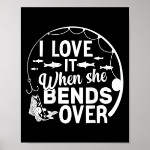 Poster Engraçado, eu adoro quando ela se inclina (de cost