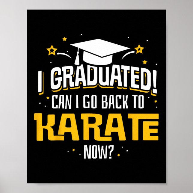 Poster Engraçado Eu Me Formei Agora Posso Ir Ck Para Kara (Frente)