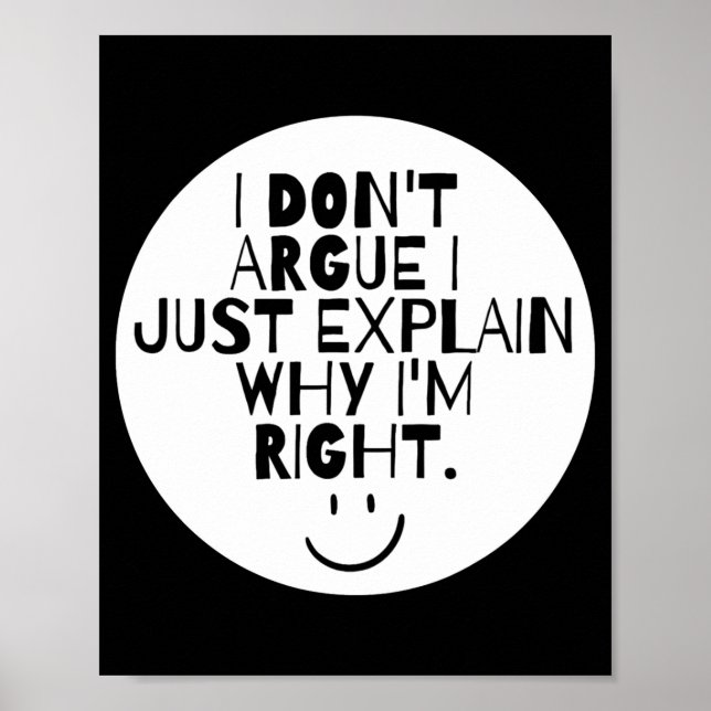 Poster Engraçado, eu não discuto, apenas explico por que  (Frente)