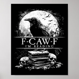 Poster Engraçado F-caw-f Livros Skulls Gothic