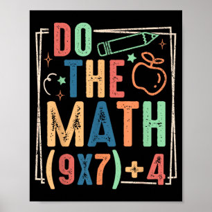 Poster Engraçado Faça as Contas 67 Meme Seis Sete Menino