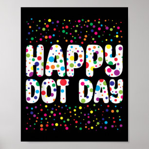 Poster Engraçado Feliz Dia de Bolinhas Estudantes de Arte