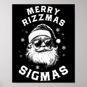 Poster Engraçado Feliz Rizzmas Sigmas Faculdade de Adoles