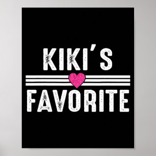 Poster Engraçado Filho Favorito de Kiki Filha Eu Sou de K