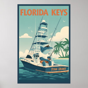 Poster Engraçado Florida Keys 