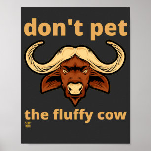poster engraçado "FLUFFY COW"