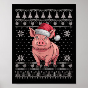 Poster Engraçado G Feia Papais noeis De Suéter De Natal X