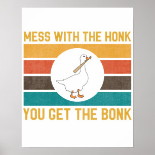 Poster Engraçado, Gente Com A Honra, Você Pega O Bonk