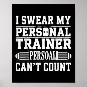 Poster Engraçado Gym Dizendo Que Eu Juro Minha Nação Pess
