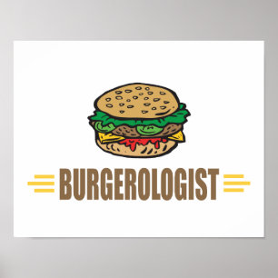 Pôster Engraçado Hamburger