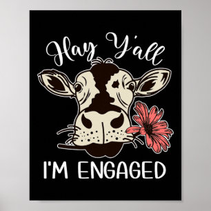 Poster Engraçado Hay... Sou Casais de Vaca Envolvidos Pro