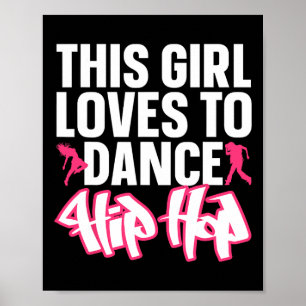 Poster Engraçado Hip Hop Dançando Arte Para Crianças Meni