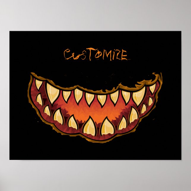 Poster Engraçado Jack o'lantern Thunder_Cove (Frente)