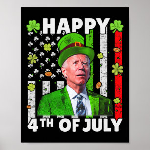 Poster Engraçado Joe Biden Feliz 4 De Julho, Parada De Ru