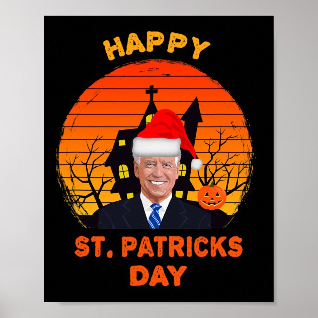 Poster Engraçado Joe Biden Rua Patrick Christmas Joe Bide (Frente)