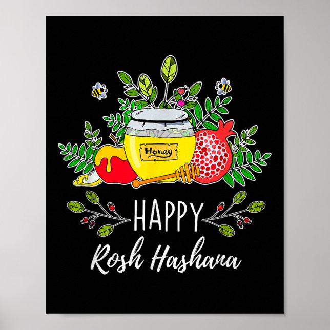 Poster Engraçado judeu Rosh Hashanah _ Judeu Presente _ (Frente)
