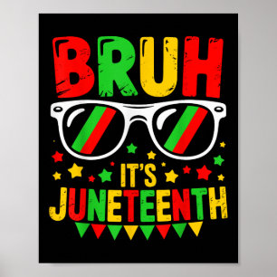 Poster Engraçado Juntetização Adolescentes Crianças Bruh 
