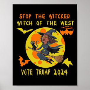 Poster Engraçado Kamala Harris Pára A Bruxa Má Do W