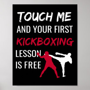 Poster Engraçado Kick Boxing Sensei T Shirt Gift