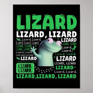 Poster Engraçado Lizard Meme Animal Men _1