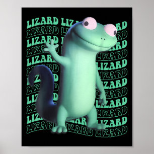 Poster Engraçado Lizard Meme Animal Men _2