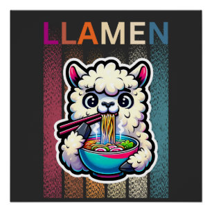 Pôster Engraçado Llama T-Shirt   Presentes Para Ela   Cut