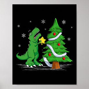 Poster Engraçado Luta É Dinossauro Real T-rex Dino Christ