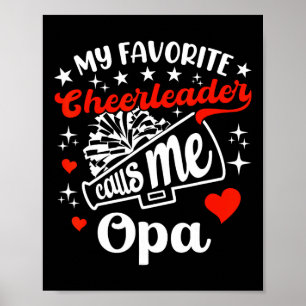 Poster Engraçado Meu Cheerleader Favorito Me Chama De Opa
