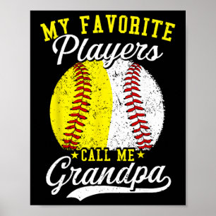 Poster Engraçado meu jogador de softll favorito me chama