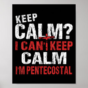 Poster Engraçado não poder manter a calma com o Pentecost