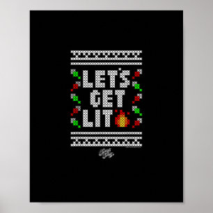 Poster Engraçado Natal - Vamos Sente-Se