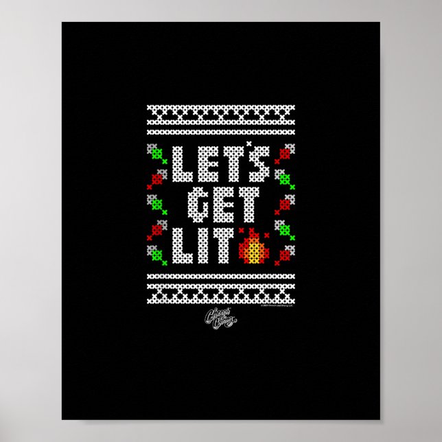 Poster Engraçado Natal - Vamos Sente-Se (Frente)