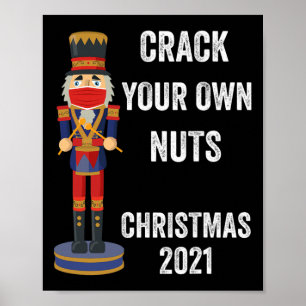 Poster Engraçado Nojento De Natal Com Máscara De Rosto