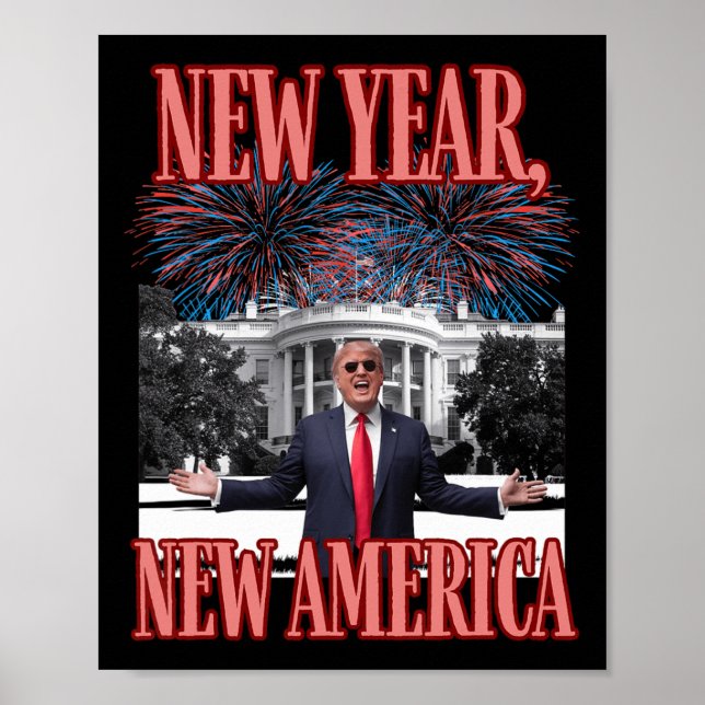 Poster Engraçado Novo Ano (Frente)