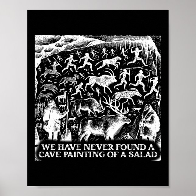 Poster Engraçado Nunca Encontrou Uma Pintura Em Caverna D (Frente)