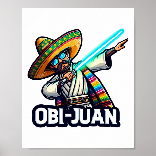 Poster Engraçado Obi Juan Movie Parody Cinco De Mayo (Frente)