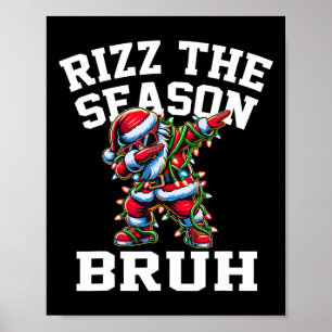 Poster Engraçado Papais noeis De Natal Rizzmas Xmas Rizz