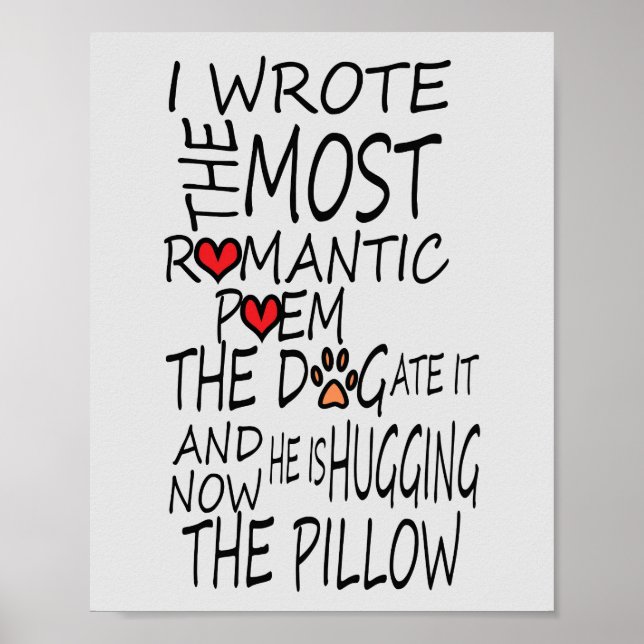 Poster engraçado para amantes de cães (Frente)