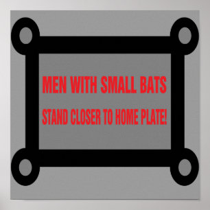 Poster engraçado para quartos de banho e bares.