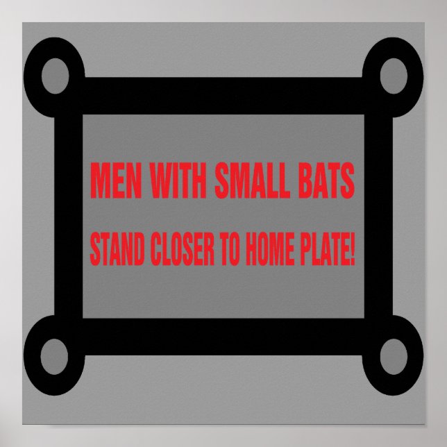 Poster engraçado para quartos de banho e bares. (Frente)