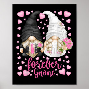 Poster Engraçado para sempre Gnomo - Unique Casamento Gno