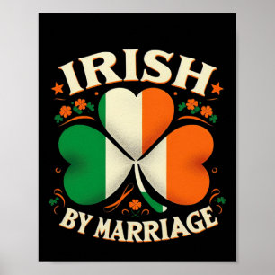 Poster Engraçado Patricks Day Irish Por Casamento Retro I