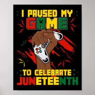 Poster Engraçado Pausar Meu Jogo Para Comemorar A 19ª Bla