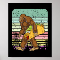 Engraçado Pé Grande Segurando Um Taco
