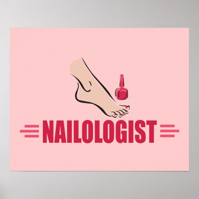 Poster Engraçado Pedicure (Frente)