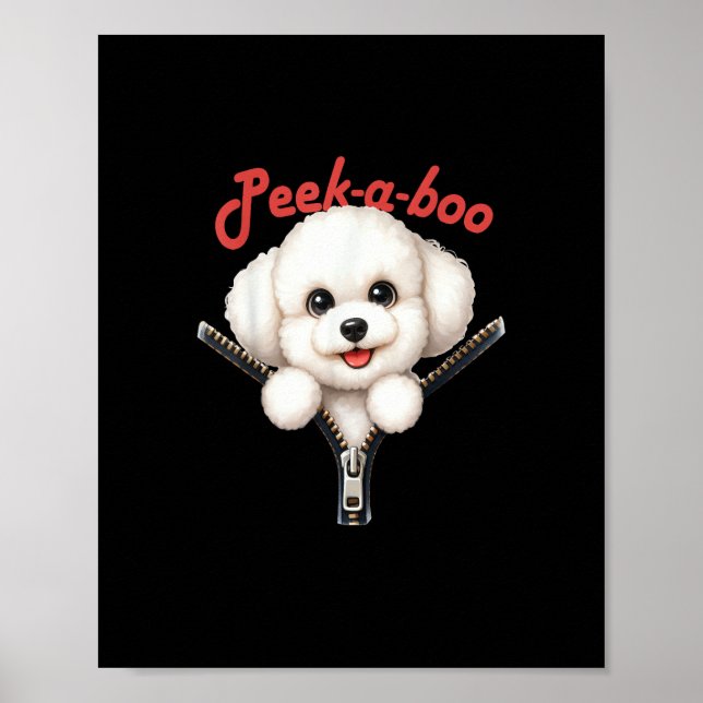 Poster Engraçado - Peekaboo Halloween (Frente)