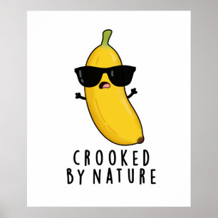 Poster Engraçado Pela Nature Funny Banana Pun